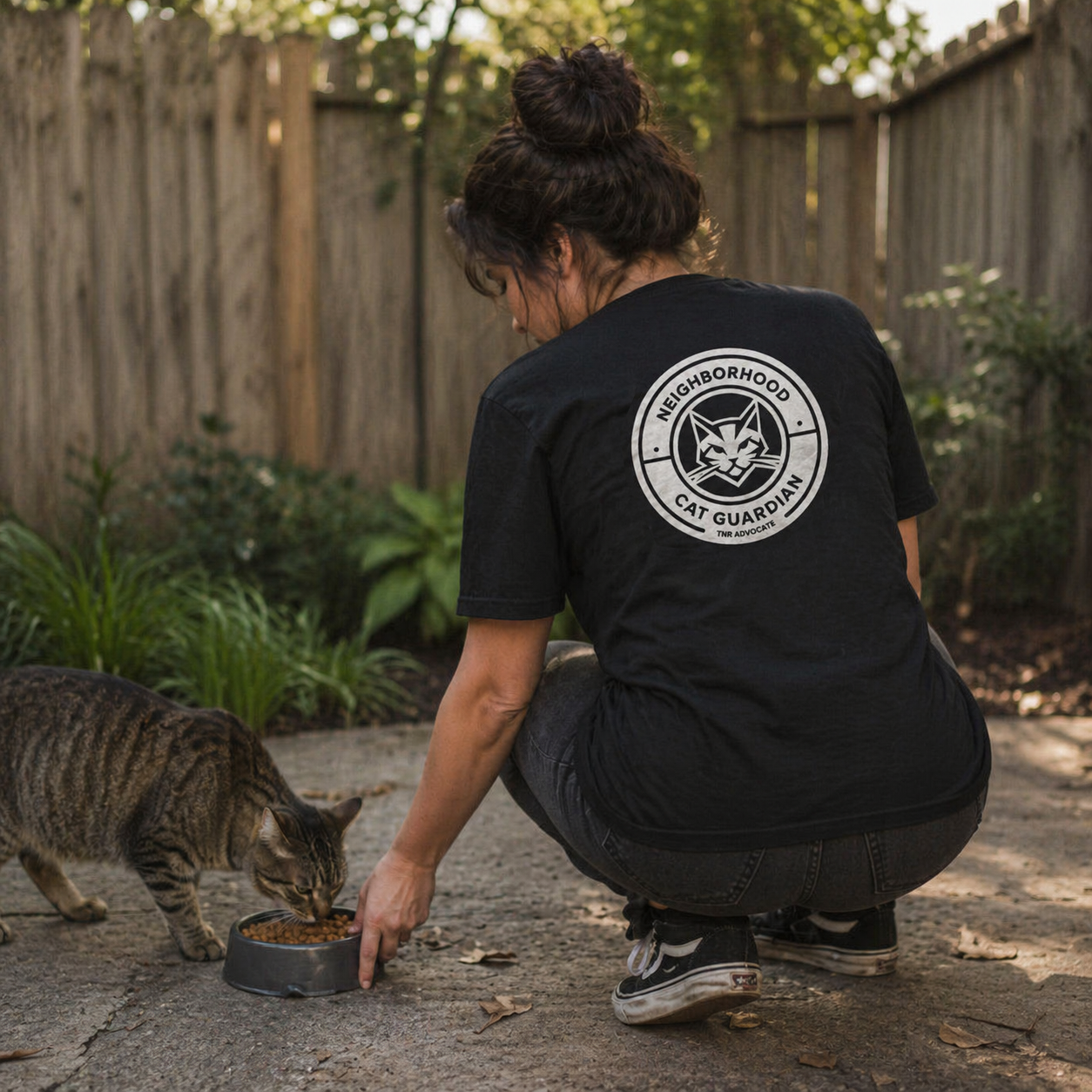 Neighborhood Cat Guardian Tee - Image 5